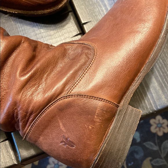 Frye Brown Over the Knee Boots Timeless Leather Design - Picture 2 of 13